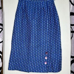 Vintage Tami Sophisticates Blue Pencil Skirt XS